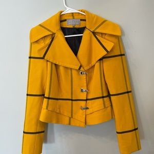 Ewil Rutenberg Collection Mustard Plaid Jacket